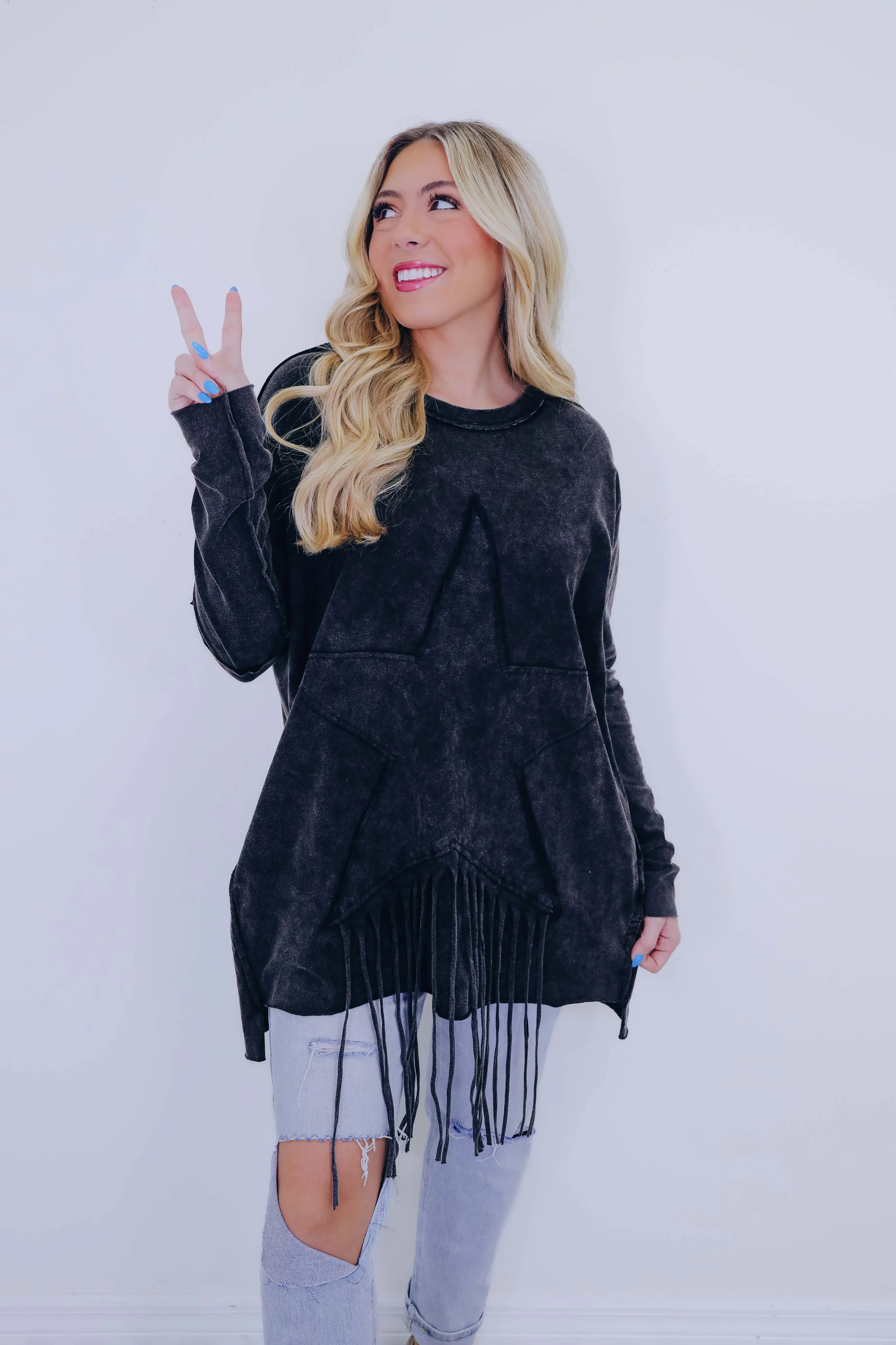 She's Starstruck Fringe Tunic - 3 Colors