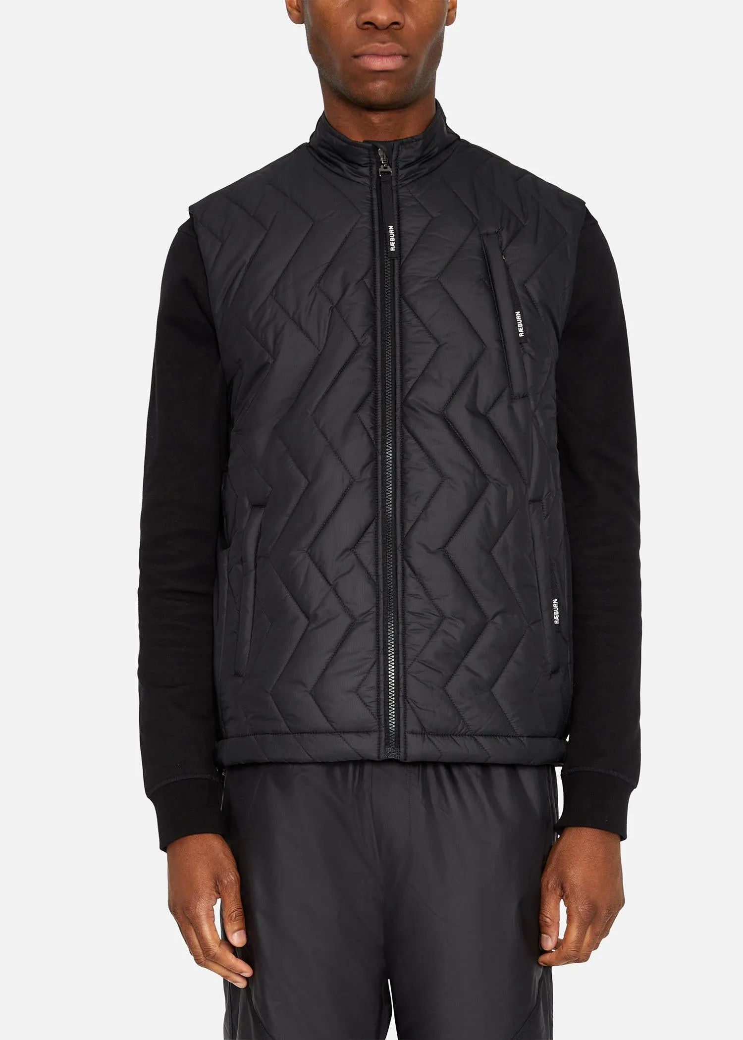 SI QUILTED GILET BLACK