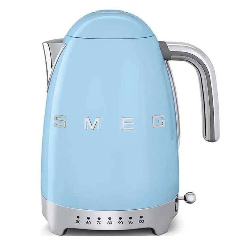 Smeg Jug Kettle 1.7L Variable Temperature Pastel Blue