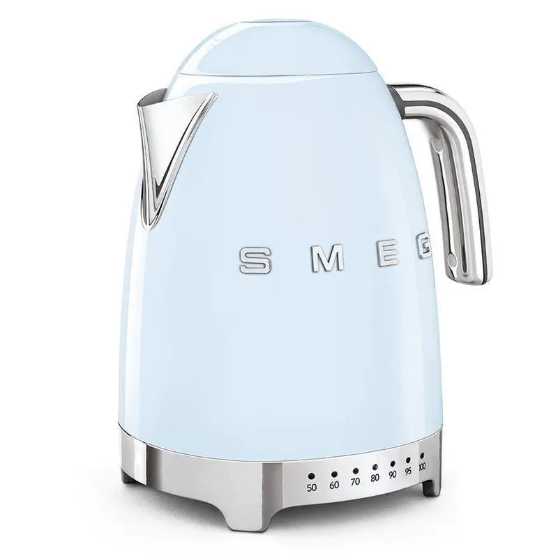 Smeg Jug Kettle 1.7L Variable Temperature Pastel Blue