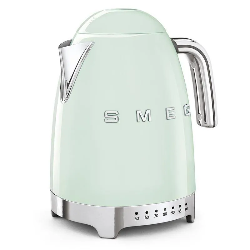 Smeg Jug Kettle 1.7L Variable Temperature Pastel Green