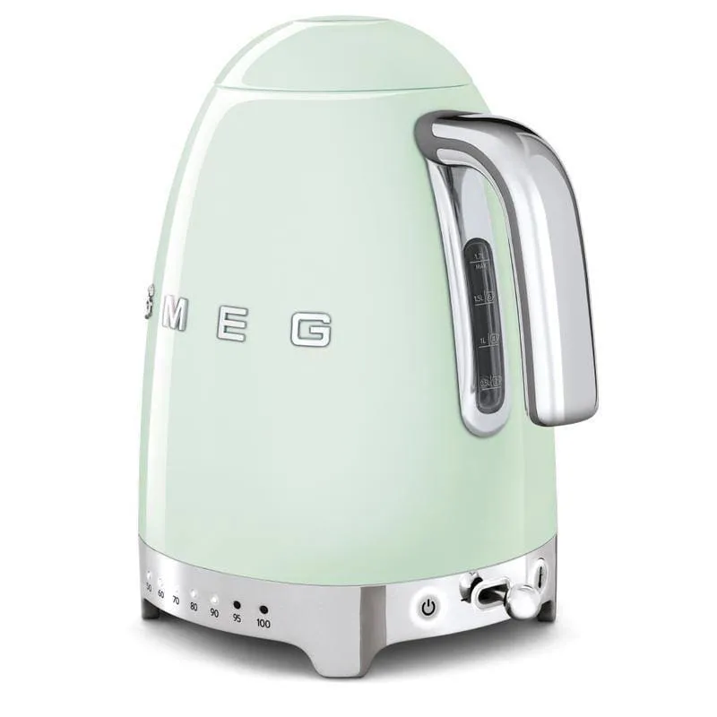 Smeg Jug Kettle 1.7L Variable Temperature Pastel Green