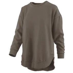 Southern Couture Comfy Round Here Crewneck - Olive