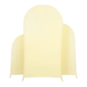 Spandex Arch Covers for Chiara Frame Backdrop 3pc/set - Pastel Yellow