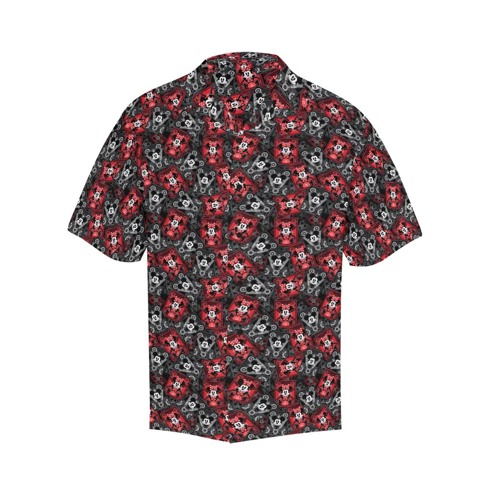 Steamboat Mickey And Minne Cards Hawaiian Shirt