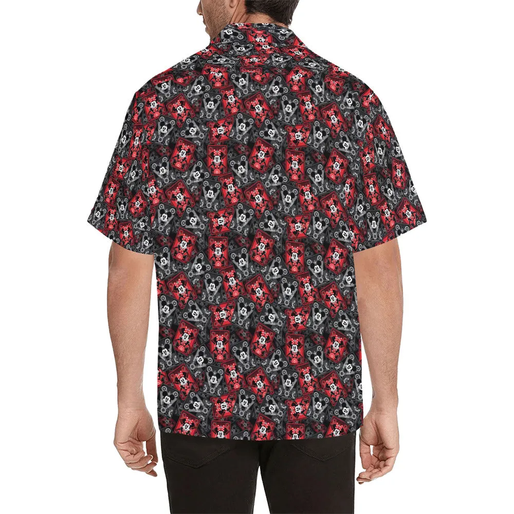 Steamboat Mickey And Minne Cards Hawaiian Shirt