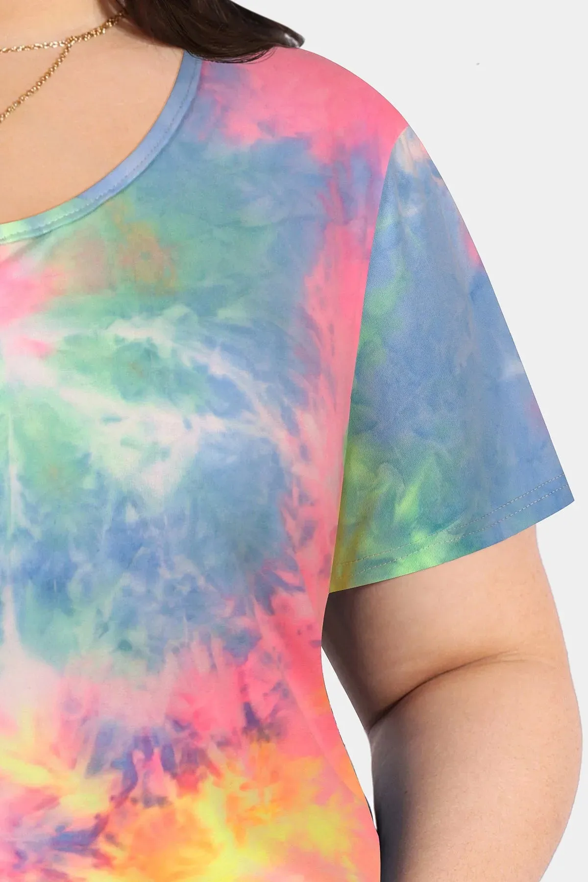 Supersoft Tie Dye Tunic Short Sleeve T-Shirt