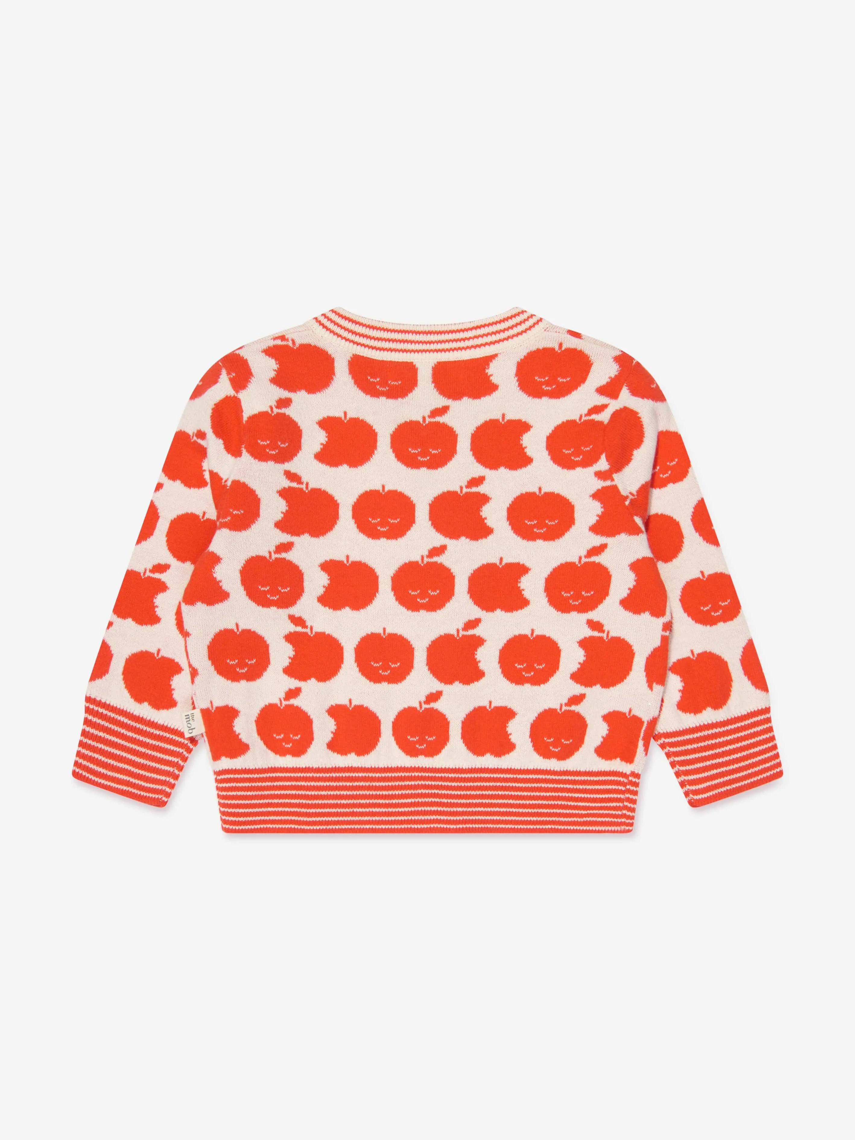 The Bonnie Mob Kids Apple Knit Cardfigan in Red