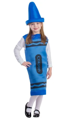 Toddlers/Kids Blue Crayon Costume