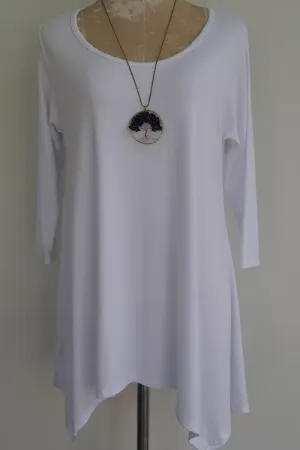 Top - 3/4 Sleeve Bamboo Tunic