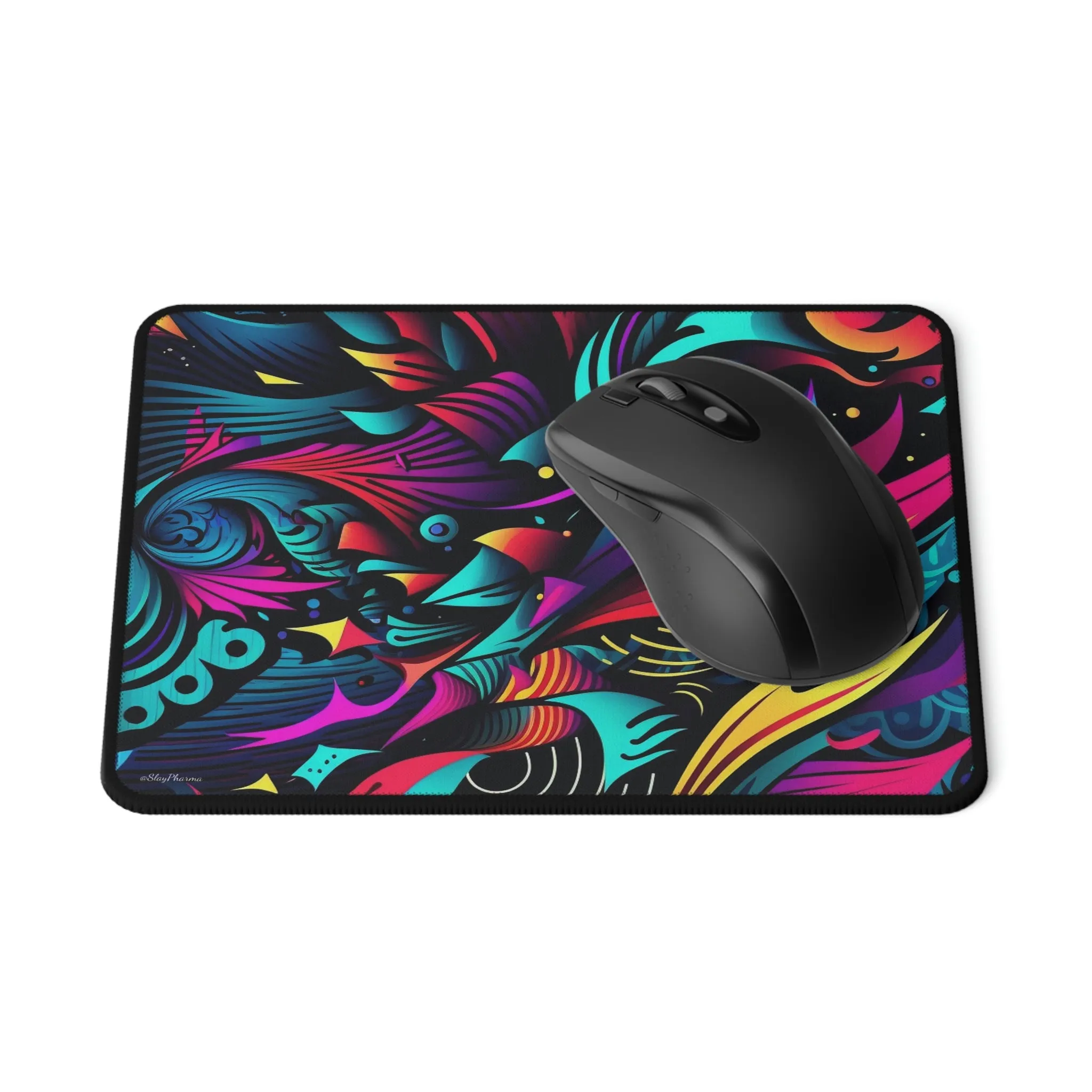 Trippy Waves Pattern Mouse Pad #2