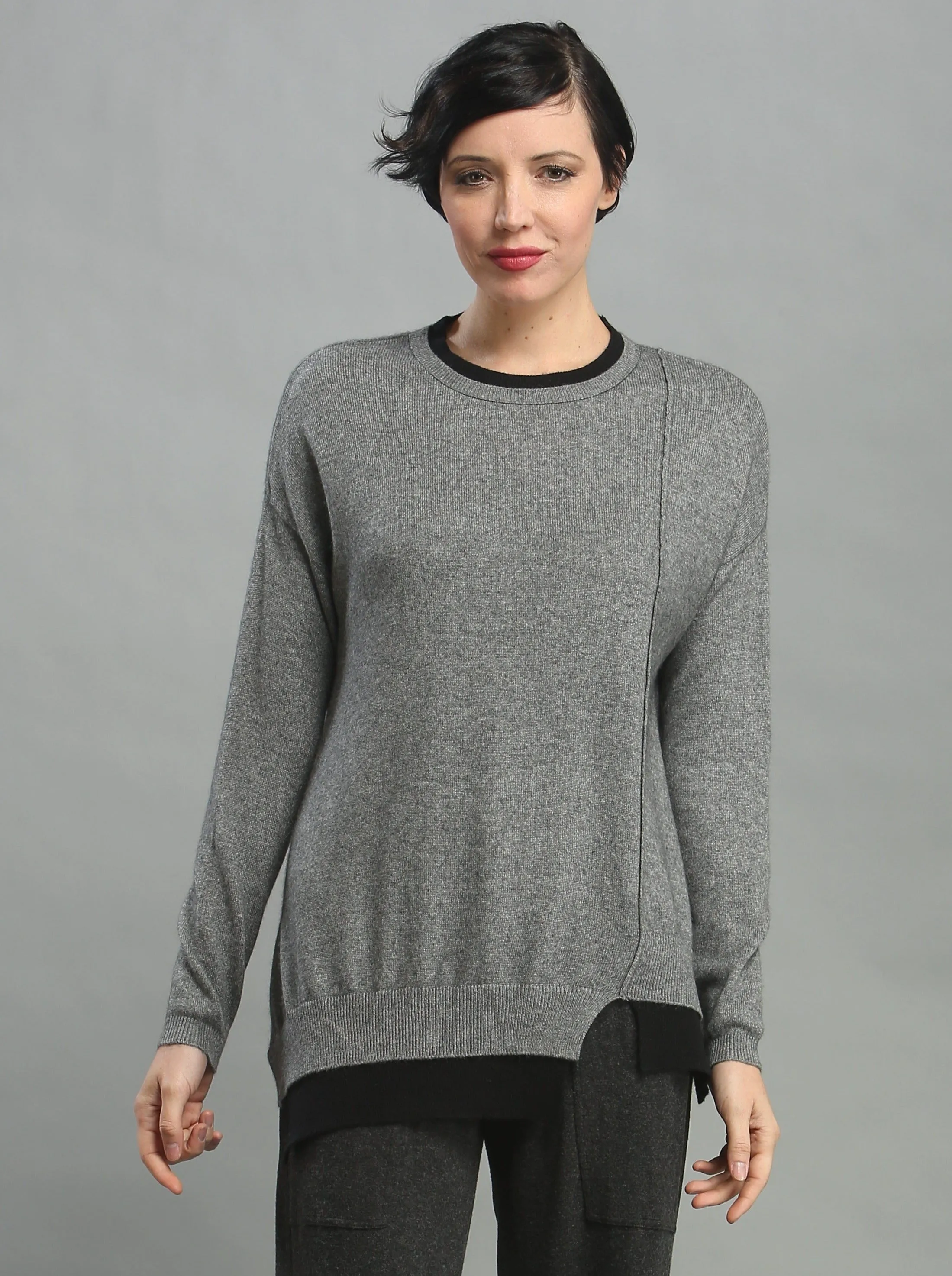 Two-fer Crewneck Sweater