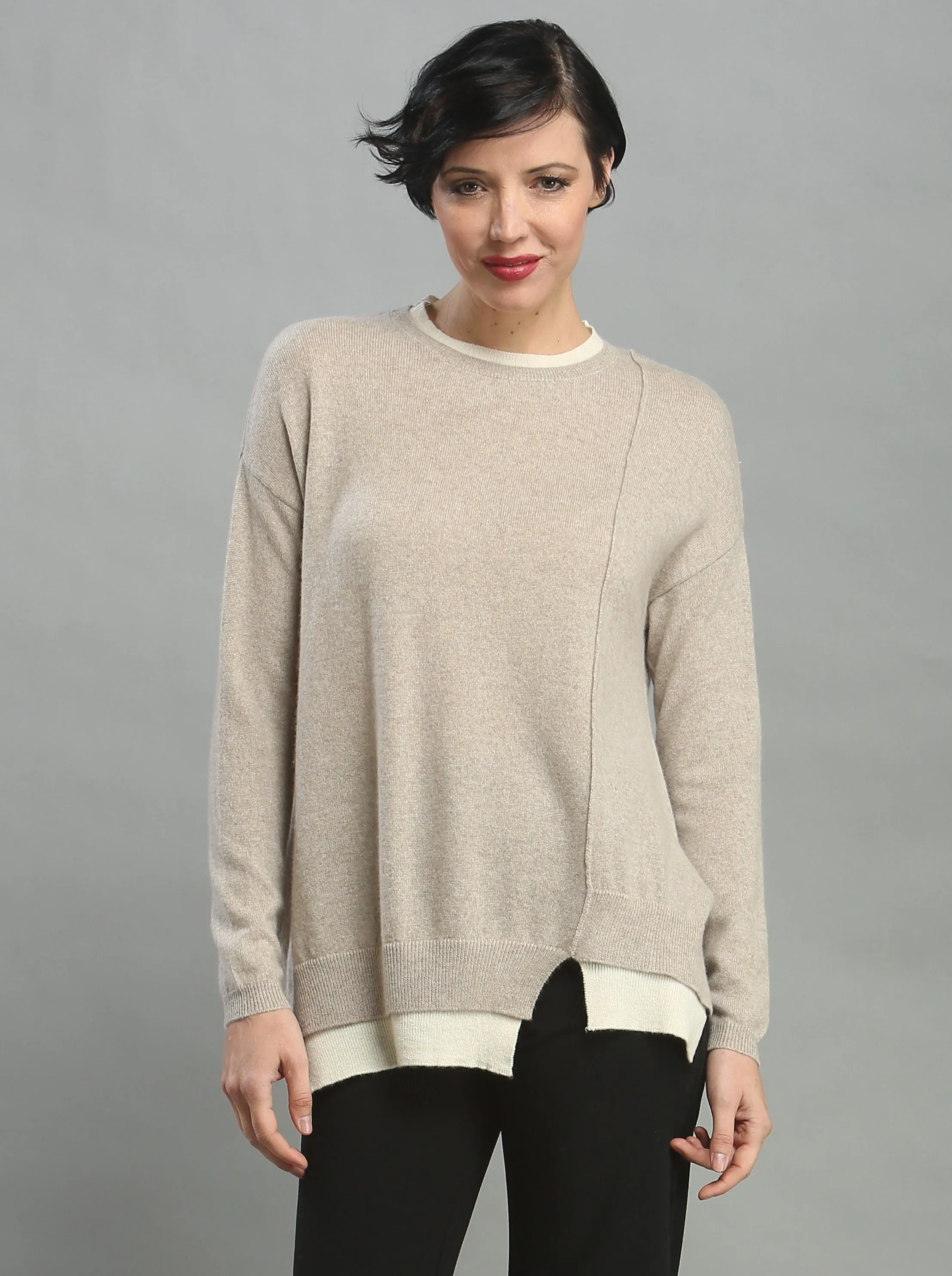 Two-fer Crewneck Sweater