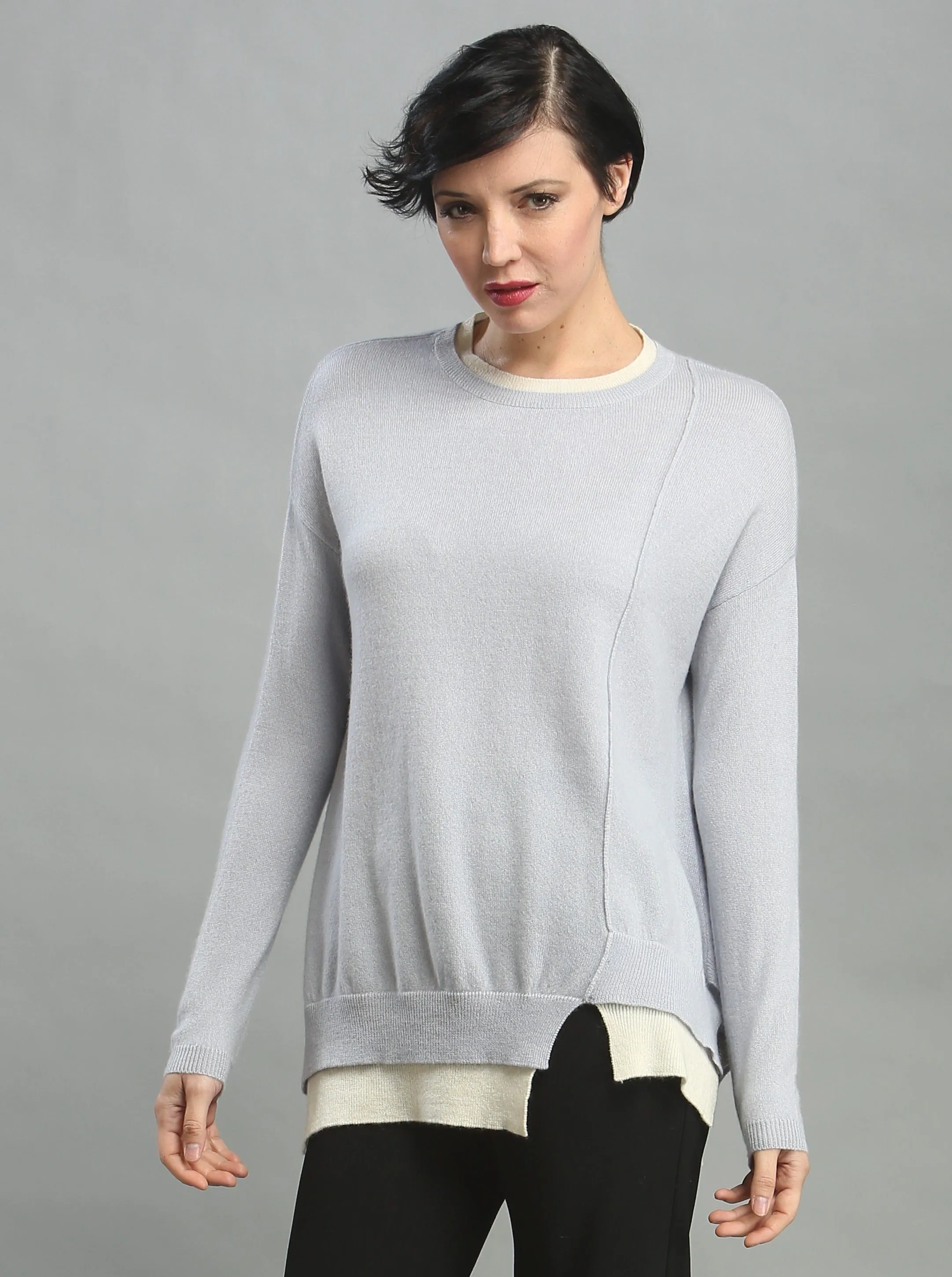 Two-fer Crewneck Sweater