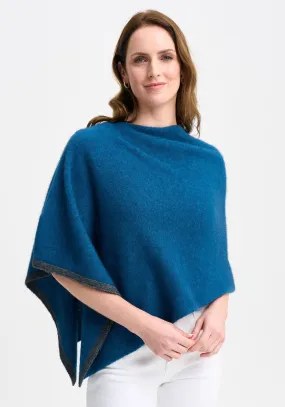 TWO TONE PONCHO