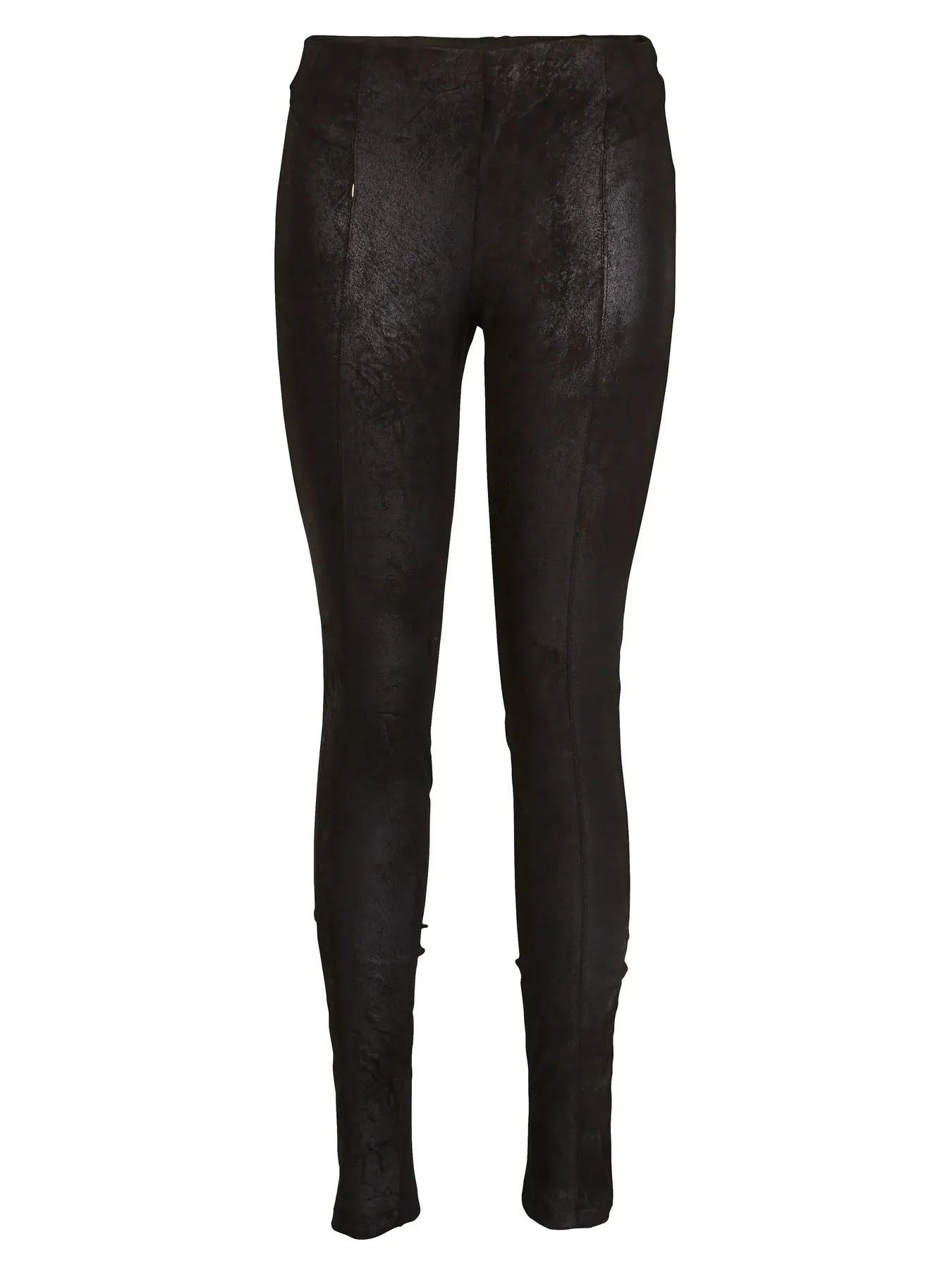 Vanika Vegan Leather Leggings - Black