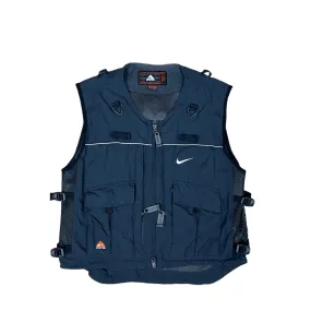 Vintage Black Nike ACG Tactical Gilet - Extra Large