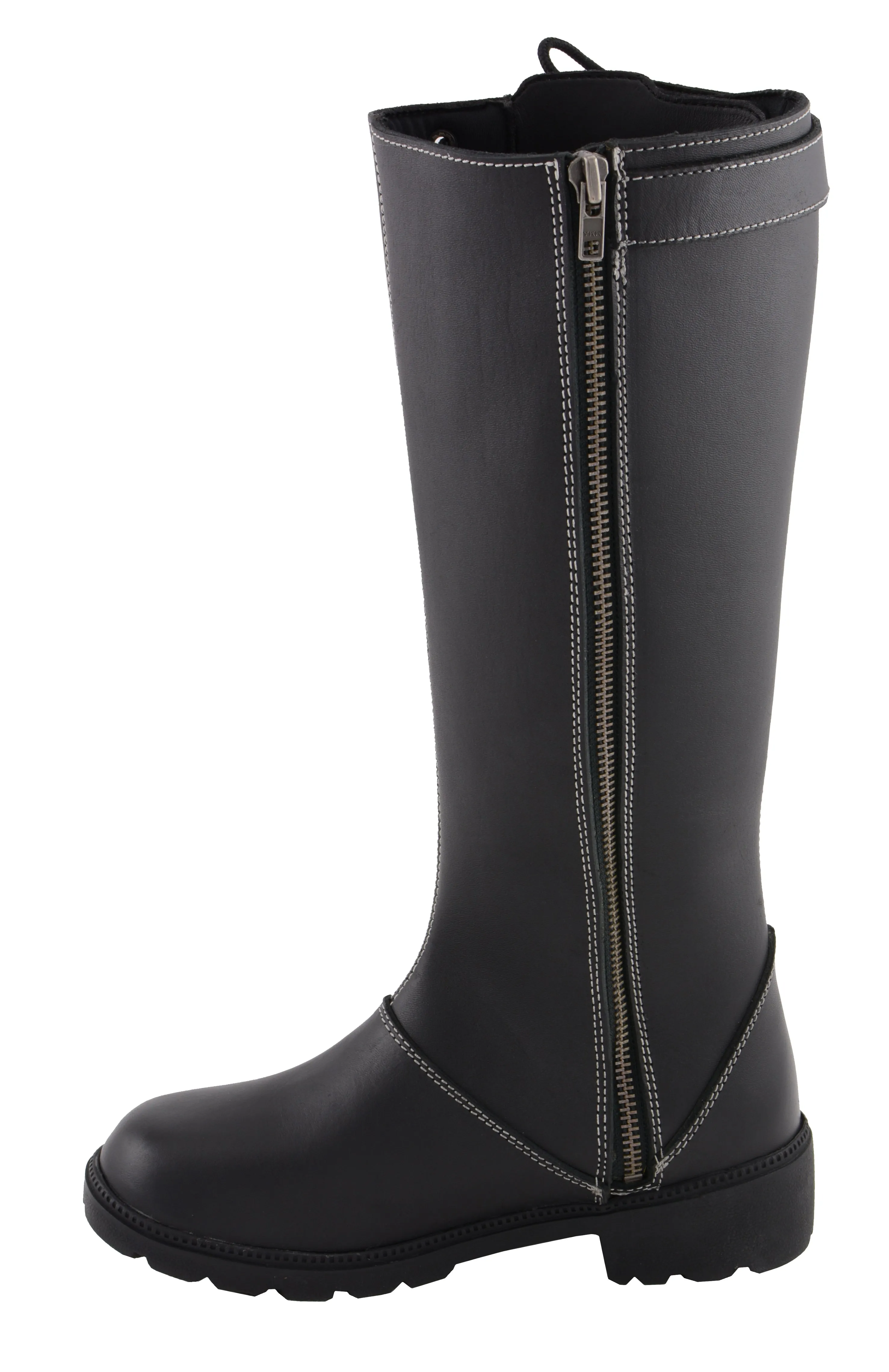 Women's 17" Lace Side Boot W/ Contrast Stitching