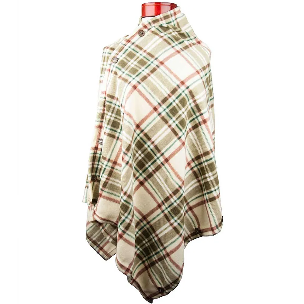 Women's Convertible Fleece Scarf & Shawl