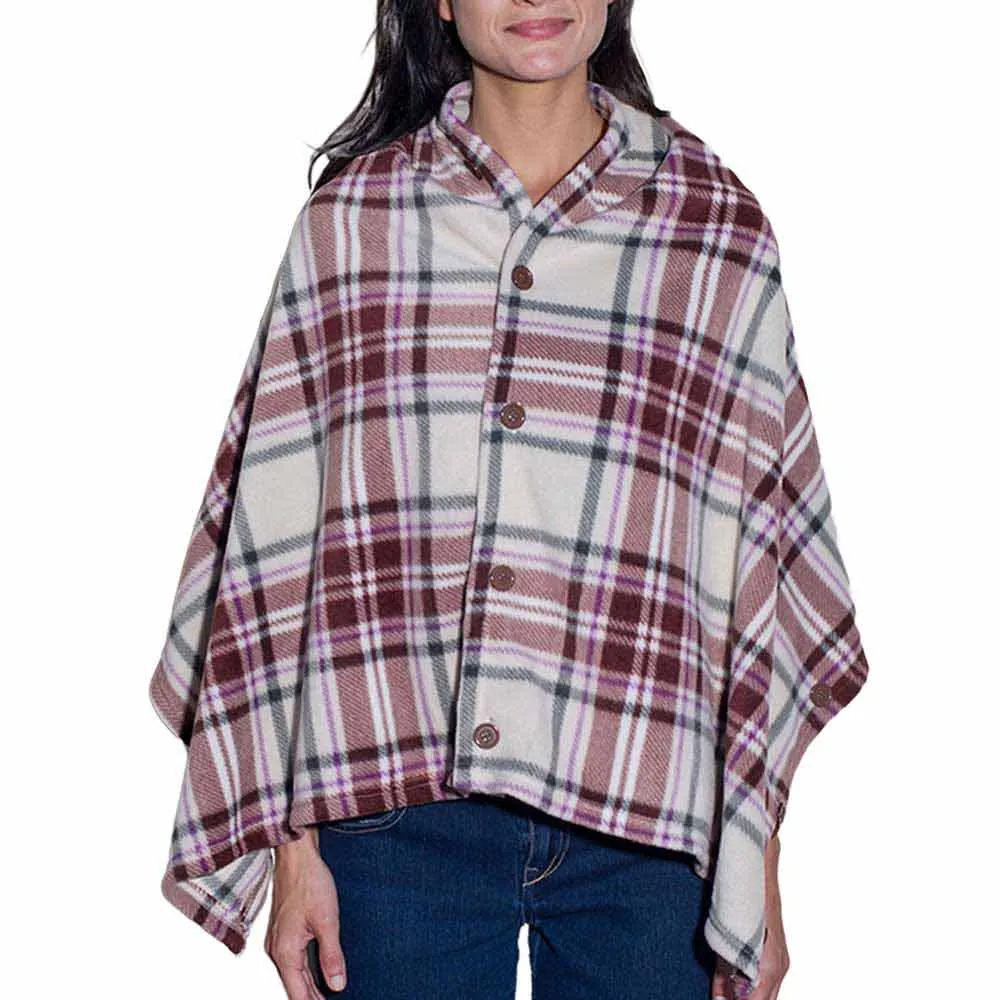 Women's Convertible Fleece Scarf & Shawl