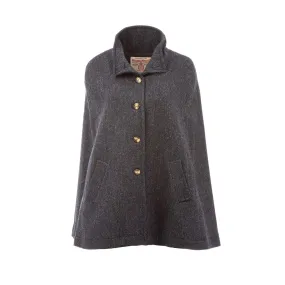 Women's Harris Tweed Sienna Cape  Blue Herringbone