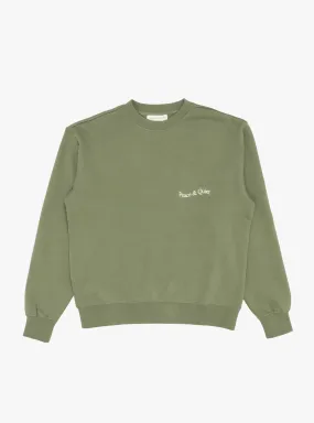 Wordmark Crewneck Sweatshirt Olive