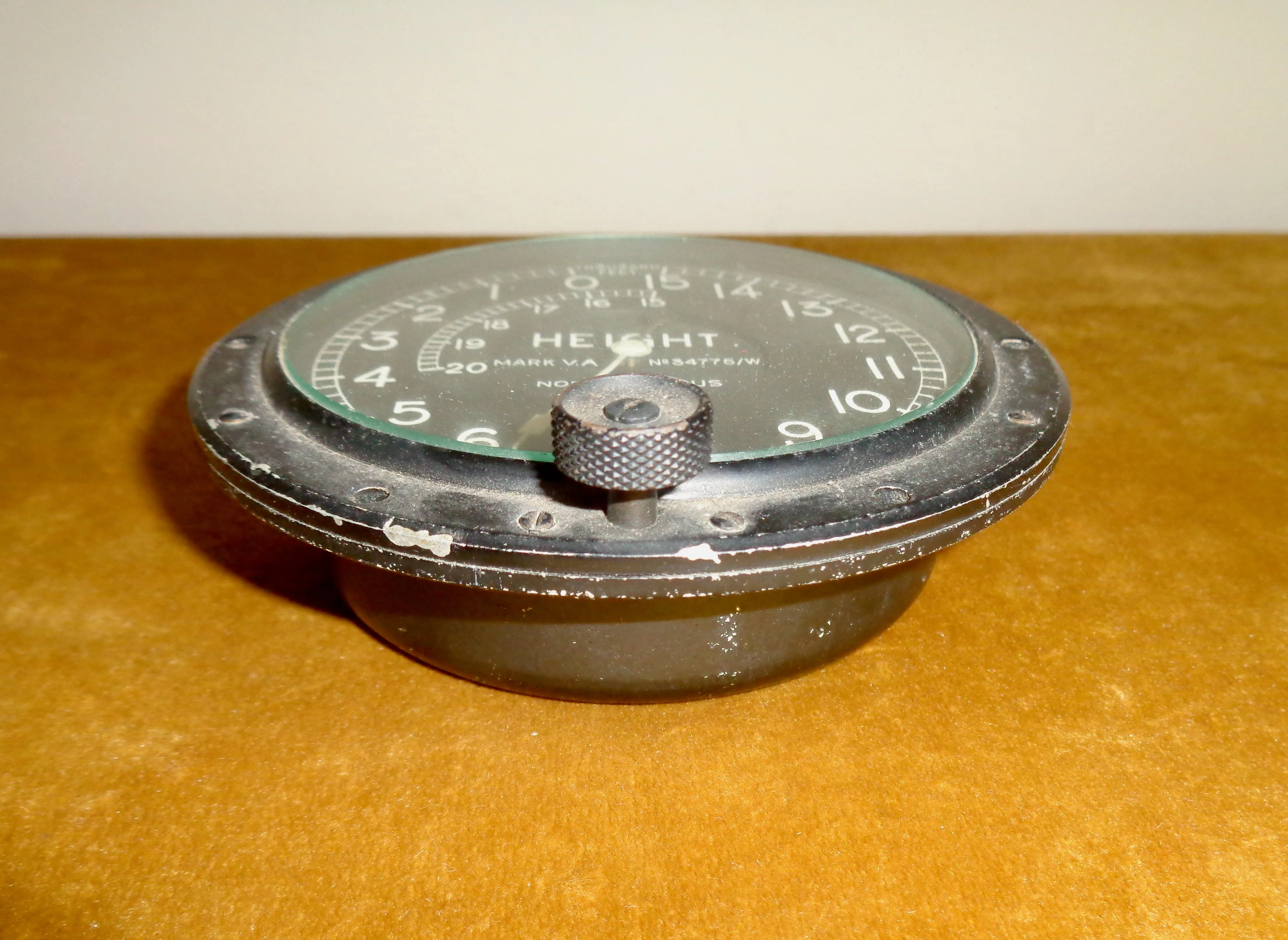 WW1 Circa 1918 Zenith RFC MK VA Altitude Meter For A Sopwith F1 Camel